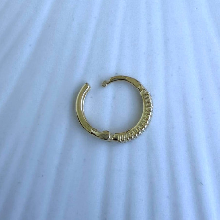 Cercel aur galben 9K Tortita foarte mica pietricele, 8 mm. SE VINDE LA BUCATA! ⇣