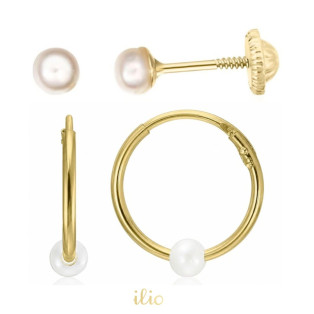 Set cercei aur galben 14k -...
