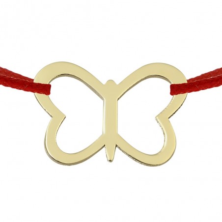 Bratara snur Pandant aur galben 14K Talpite bebe