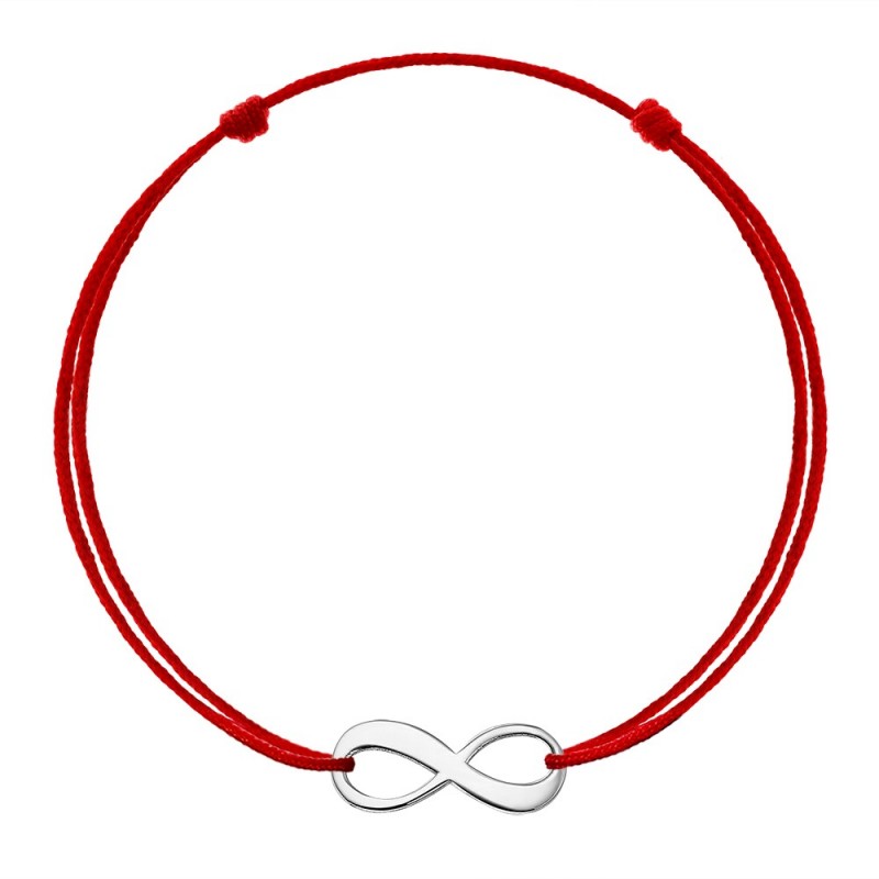 Bratara snur Pandant aur galben 14K Infinit mare
