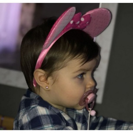 Cercei aur alb 14K Flori mari piatra incolora