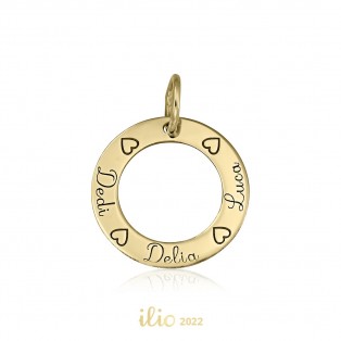 Pandant aur galben 14K...