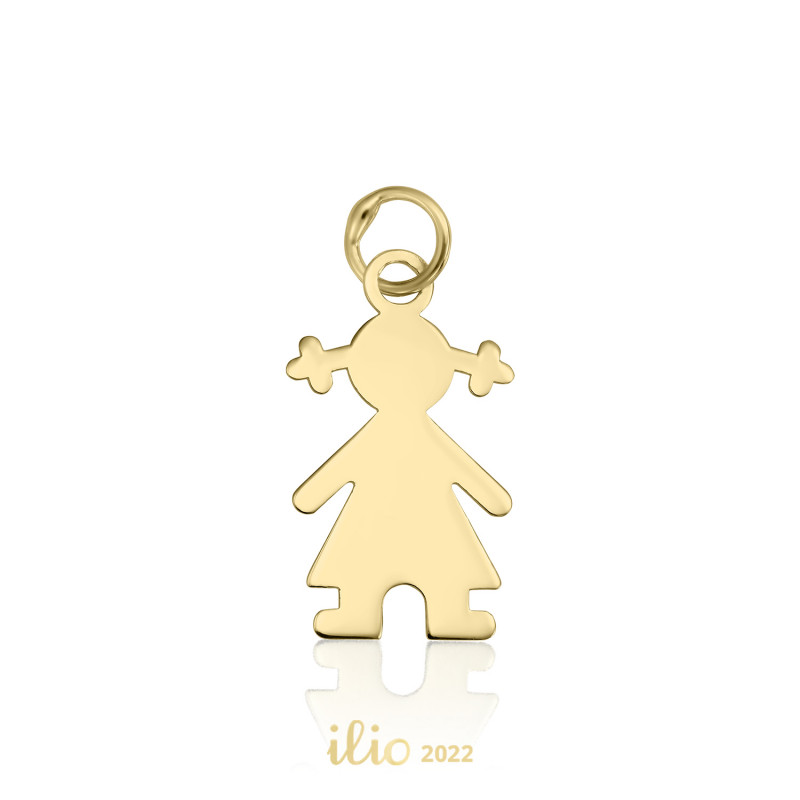 Pandantiv Fetita, 10 mm - aur galben 14K