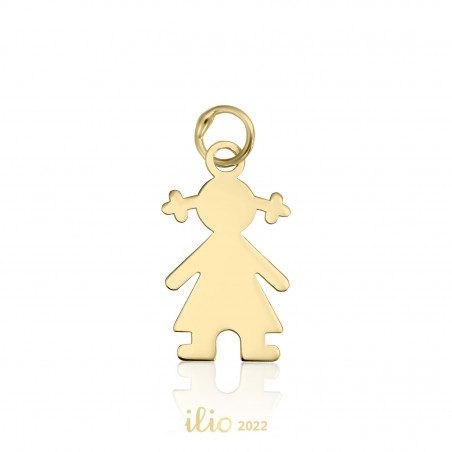 Pandantiv Fetita, 10 mm - aur galben 14K