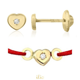 Set cercei + bratara snur -...