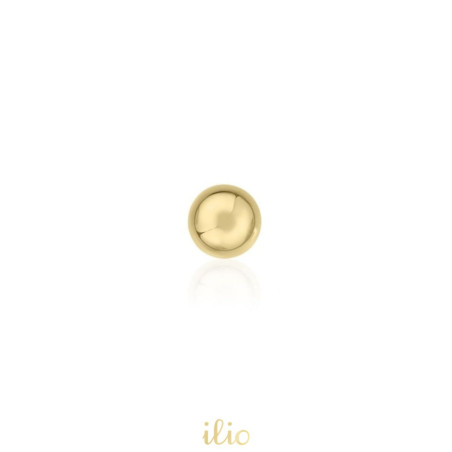 Biluta mica, 3 mm - Cercel aur galben 14K . SE VINDE LA BUCATA!