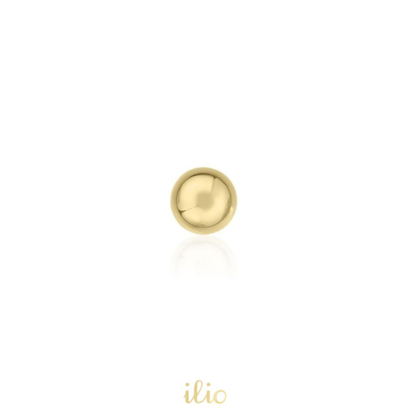 Biluta mica, 3 mm - Cercel aur galben 9K . SE VINDE LA BUCATA!